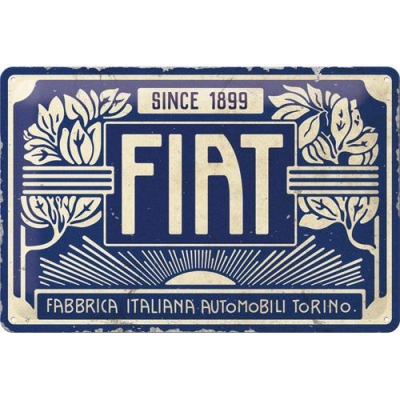 Fiat Logo Retro Szyld Tablica 20x30 Blacha